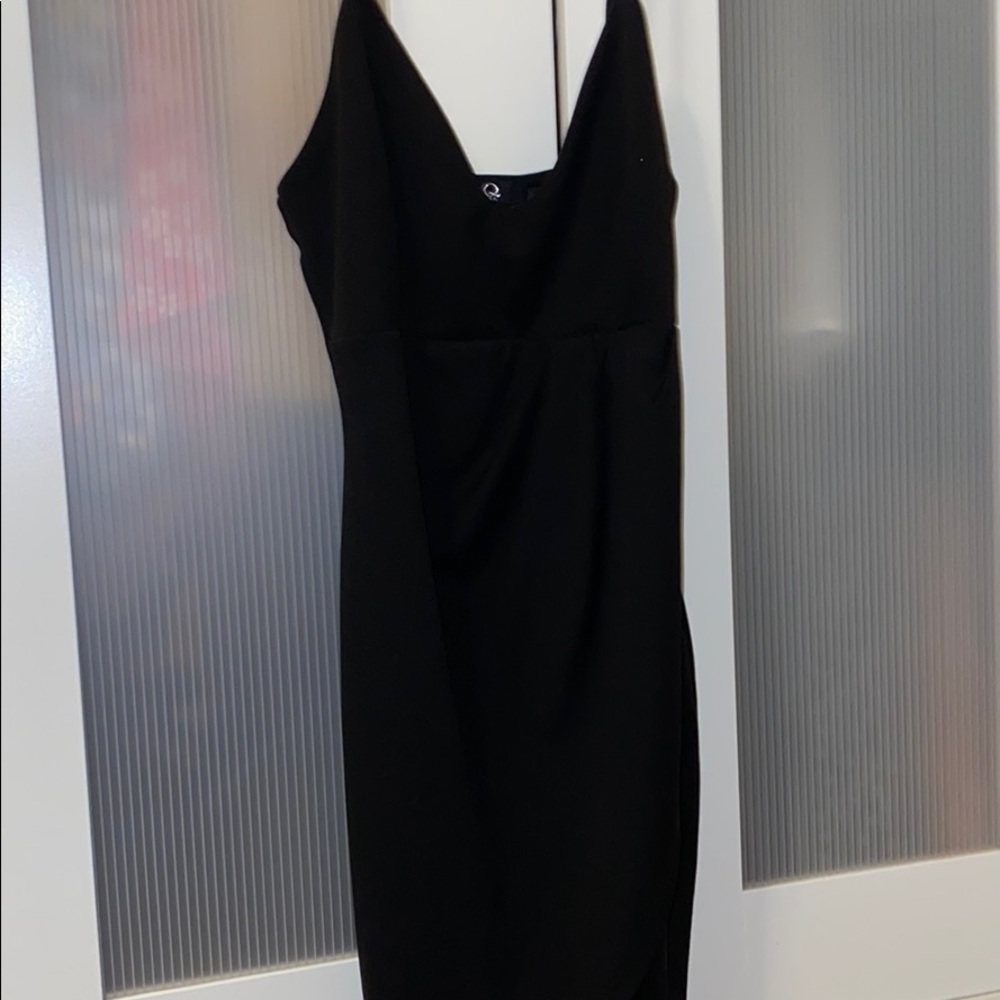 Black mini dress
